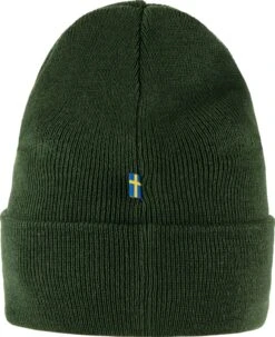 FJÄLLRÄVEN Classic Knit Hat - Unisex|-|Tuque Classique En Tricot Unisexe -Fjällräven Shop FJR 77368 7E 7EBack 20Deep 20Forest
