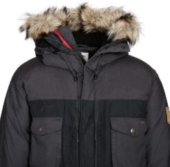 FJÄLLRÄVEN Arktis Down Parka - Men's|-|Parka En Duvet Arktis - Homme -Fjällräven Shop FJR 80640 7E 7Ecollar 20with 20fur 20Dark 20Grey