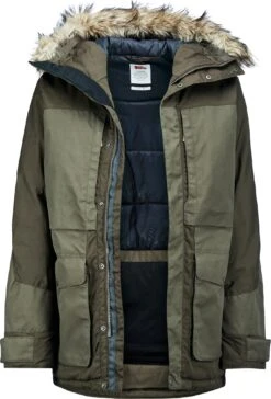 FJÄLLRÄVEN Barents Insulated Parka - Men's|-|Parka Isolé Barents - Homme -Fjällräven Shop FJR 81335 7E 7Eopen 20Dark 20Olive a9891670 27dd 484a a203 6f8c5157ecff