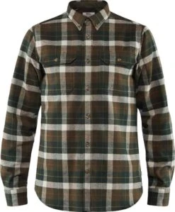 FJÄLLRÄVEN Singi Heavy Flannel Shirt - Men's|-|Chemise En Flanelle Singi Heavy - Homme -Fjällräven Shop FJR 81373 7EDeep 20Forest