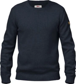 FJÄLLRÄVEN Övik Knit Crew - Men's|-|Chandail En Tricot à Col Rond Övik - Homme -Fjällräven Shop FJR 82409 7EDark 20Navy
