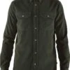 FJÄLLRÄVEN Ovik Cord Shirt - Men's|-|Chemise à Manches Longues Övik - Homme -Fjällräven Shop FJR F82977 7EDeep 20Forest