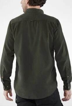 FJÄLLRÄVEN Ovik Cord Shirt - Men's|-|Chemise à Manches Longues Övik - Homme -Fjällräven Shop FJR F82977 7E 7Emodel 20Deep 20Forest