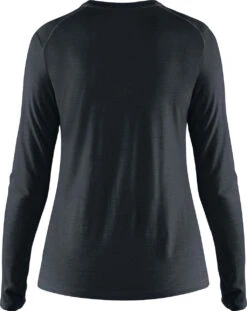 FJÄLLRÄVEN Abisko Wool Long Sleeve Baselayer - Women's|-|Couche De Base Abisko En Laine Mérinos - Femme -Fjällräven Shop FJR F84102 7E 7EBack 20Dark 20Navy