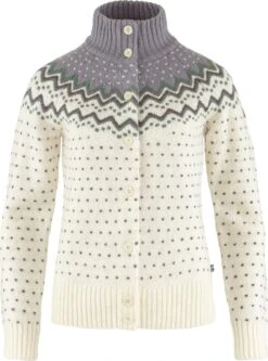FJÄLLRÄVEN Ovik Knit Cardigan - Women's|-|Cardigan En Tricot Ovik - Femme -Fjällräven Shop FJR F84148 7EChalk 20White 20 20Flint 20Grey