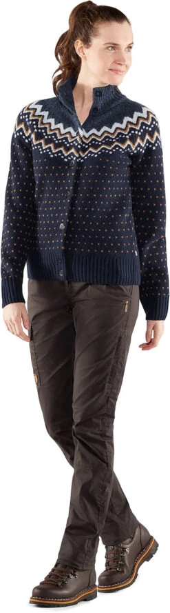 FJÄLLRÄVEN Ovik Knit Cardigan - Women's|-|Cardigan En Tricot Ovik - Femme -Fjällräven Shop FJR F84148 7E 7EFront1 20Dark 20Navy