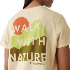 FJÄLLRÄVEN Nature T-shirt - Women's|-|T-shirt Nature - Femme -Fjällräven Shop FJR F84787 7E 7EDetail 20Chalk 20White