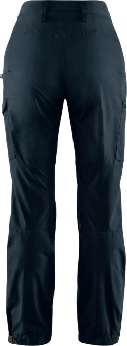 FJÄLLRÄVEN Kaipak Trousers Curved Pants - Women’s|-|Pantalon Kaipak Curved - Femme -Fjällräven Shop FJR F89829 7E 7Edetail1 20Dark 20Navy