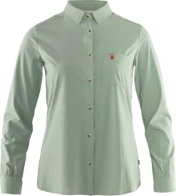 FJÄLLRÄVEN Övik Lite Shirt Long Sleeve - Women’s|-|Chemise à Manches Longues Övik Lite - Femme -Fjällräven Shop FJR F89980 7ESage 20Green
