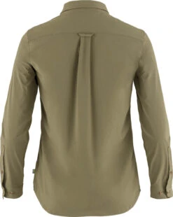 FJÄLLRÄVEN Övik Lite Shirt Long Sleeve - Women’s|-|Chemise à Manches Longues Övik Lite - Femme -Fjällräven Shop FJR F89980 7E 7EBack 20Green