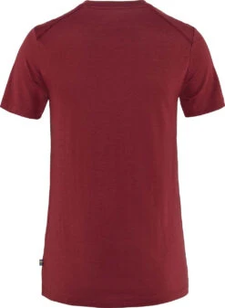 FJÄLLRÄVEN Abisko Wool Short Sleeves - Women's|-|T-shirt à Manches Courtes En Laine Abisko - Femme -Fjällräven Shop FJR SOL F84101 7E 7EBack 20Pomegranate 20Red