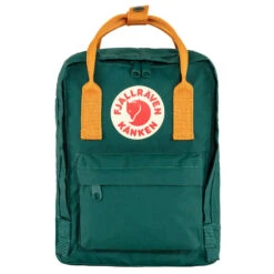 FJÄLLRÄVEN Kånken Mini Backpack - Arctic Green & Spicy Orange