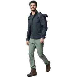 FJÄLLRÄVEN Fjällräven Abisko Hike Trousers Men - Regular - Black -Fjällräven Shop fjaellraeven abisko hike trousers regular 7 1419189 1