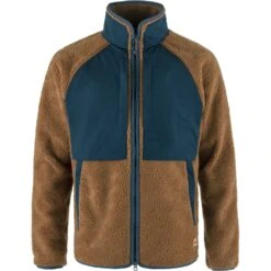 FJÄLLRÄVEN Fjällräven Vardag Pile Jacket - Chestnut-navy
